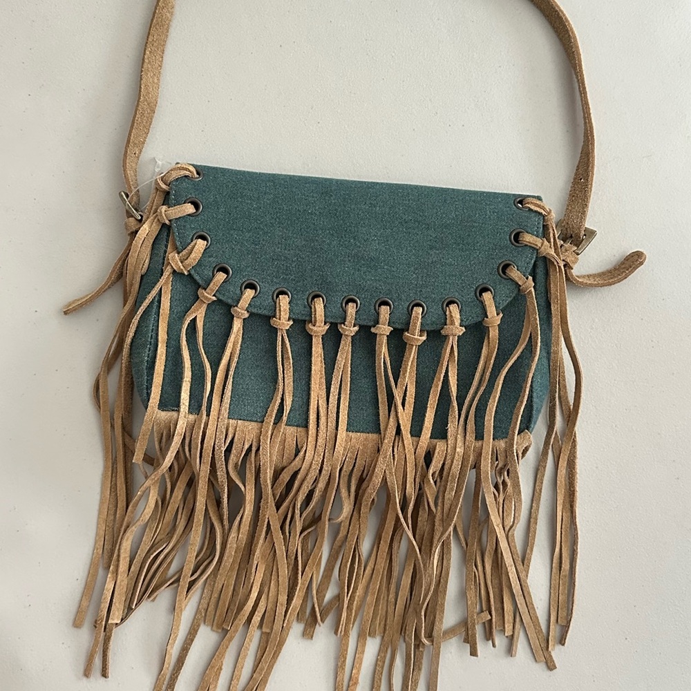 Fringe Jean Style Bag